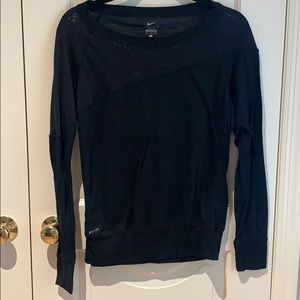 Nike Black Dri Fit Long Sleeve Size Medium
